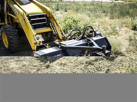 rough cut mower for skid steer|brush hog for skid steer.